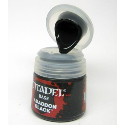 (image for) Citadel Base Paint: Abaddon Black (12ml)